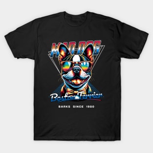 Mad Dog Boston Terrier Dog T-Shirt